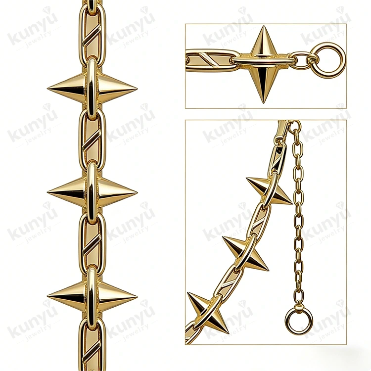 Cinto de corrente de metal da moda