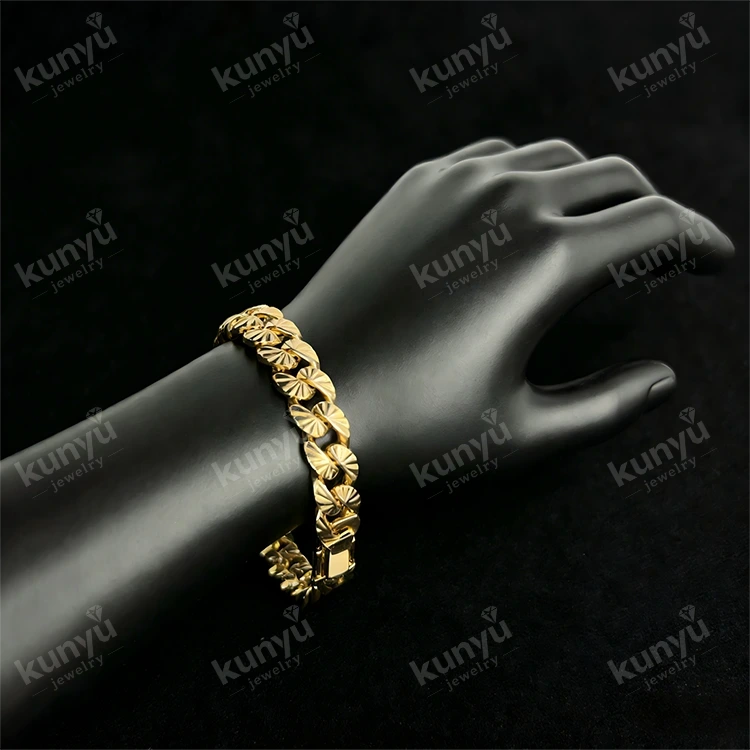 Pulseira Hip Hop Banhada a Ouro