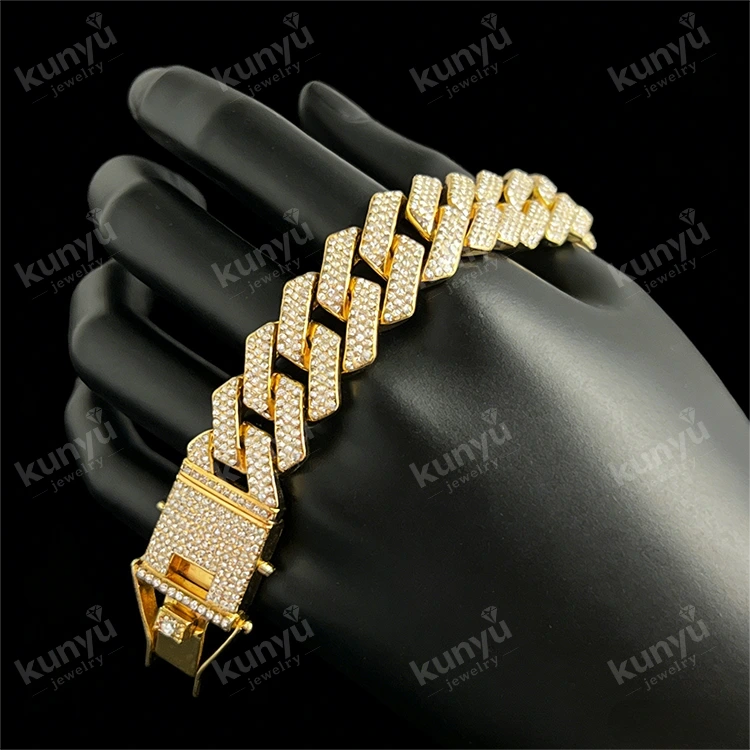 Pulseira de corrente hip hop Pulseira de corrente hip hop