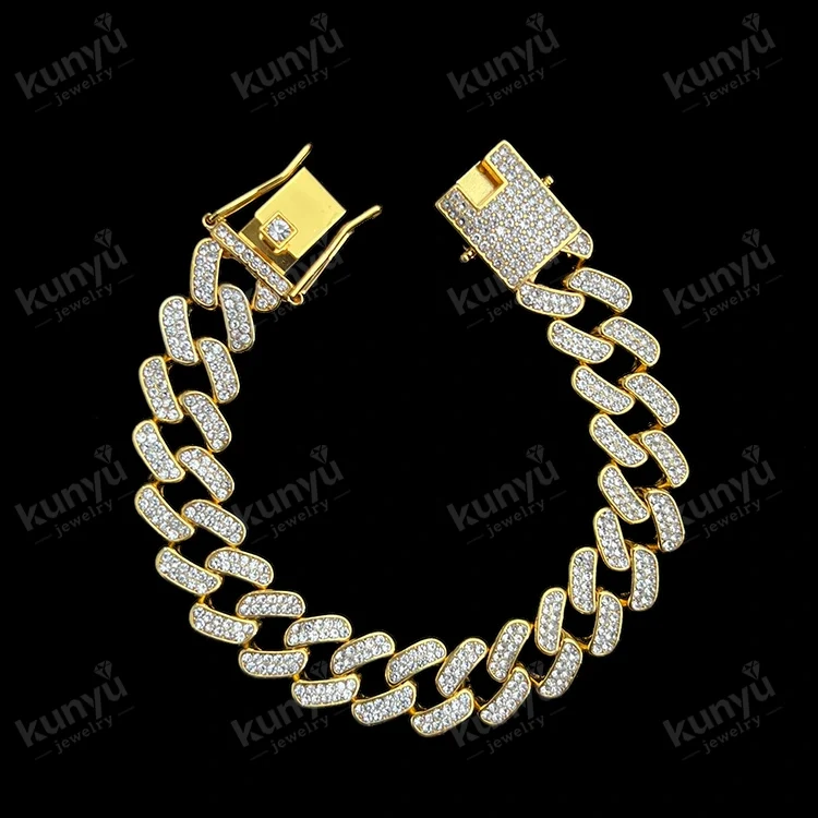 Pulseira de elo de corrente hip hop