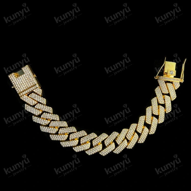 Pulseira de elo de corrente hip hop