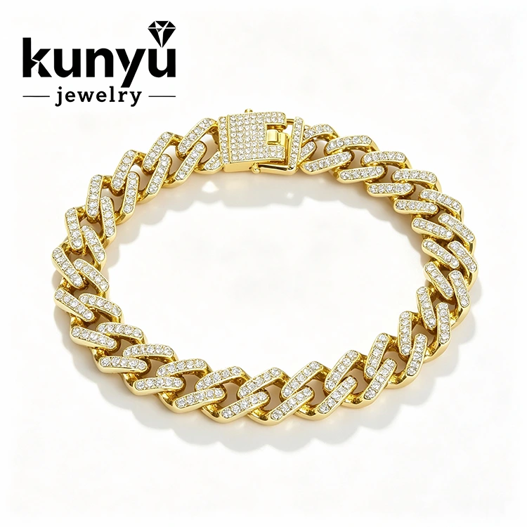Pulseira masculina de hip hop Pulseira masculina de hip hop