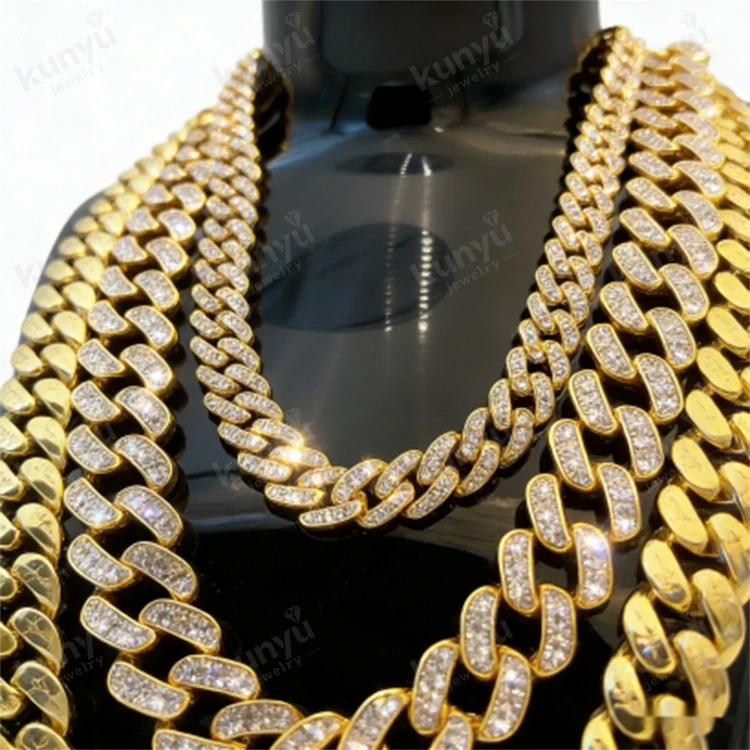 Colar masculino de hip hop